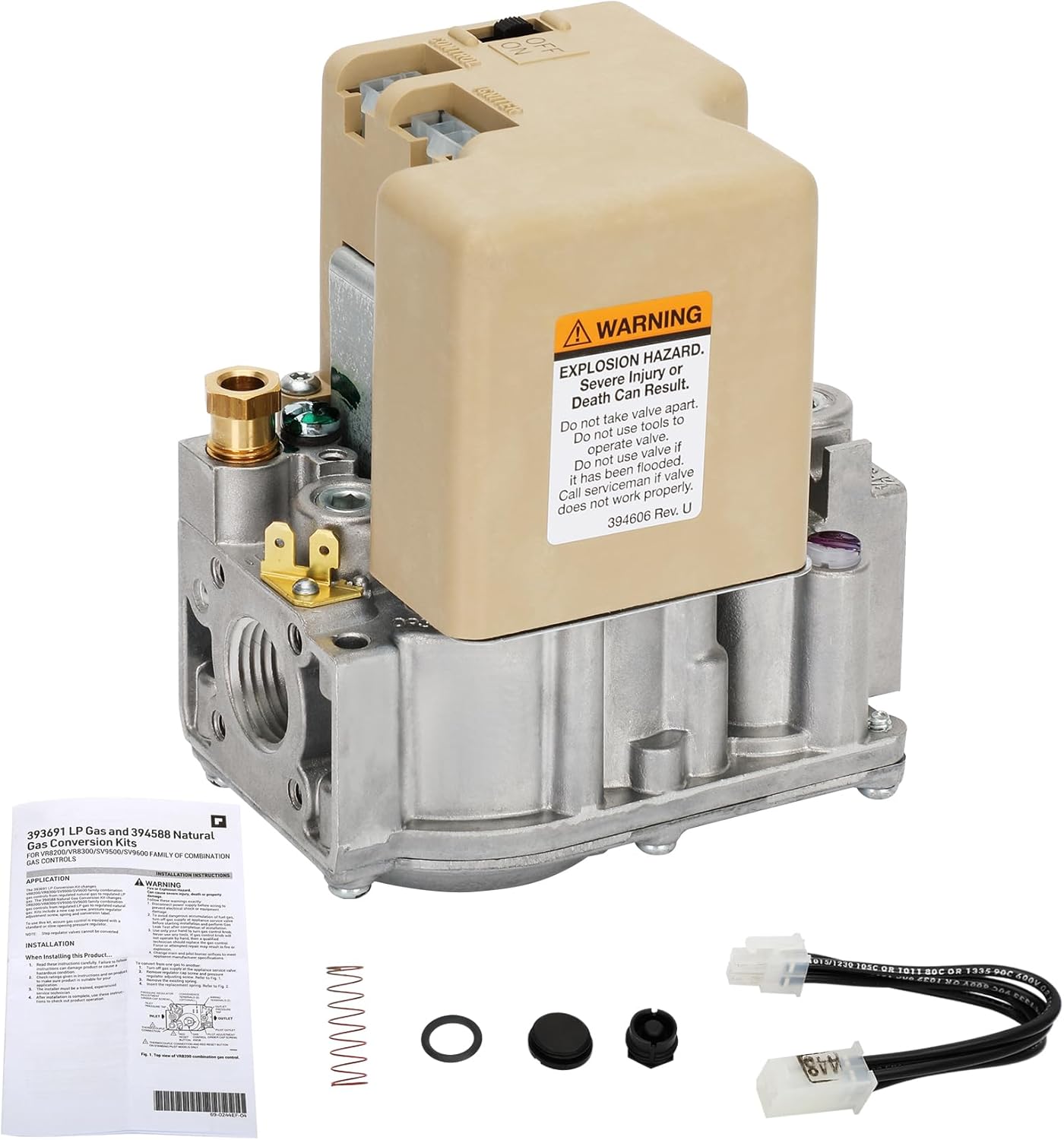 Upgraded SV9501M2528 Intermittent Hot Surface Pilot Ignition, Replacement for Honeywell SV9501M2528 Smart Gas Valve Intermittent Hot Surface Pre-Ignition Devices