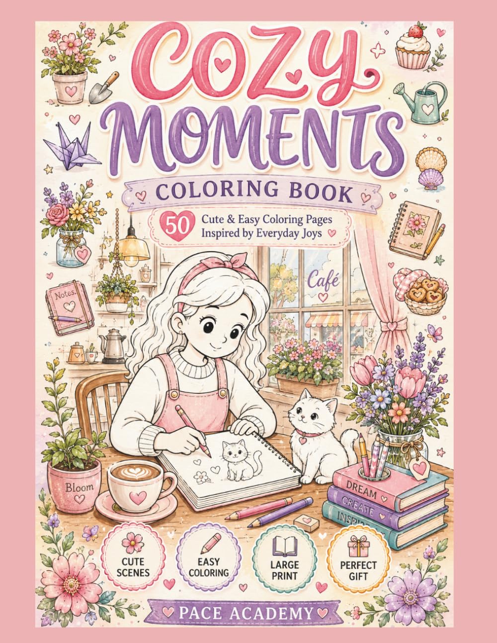 Calm & Easy Coloring – Floral Edition: Escape the noise and slow your pace with Calm & Easy Coloring – Floral Edition.