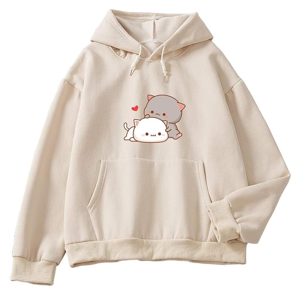 Damen Shark Hoodie Oversized - Kawaii Hai Design Kapuzenpullover