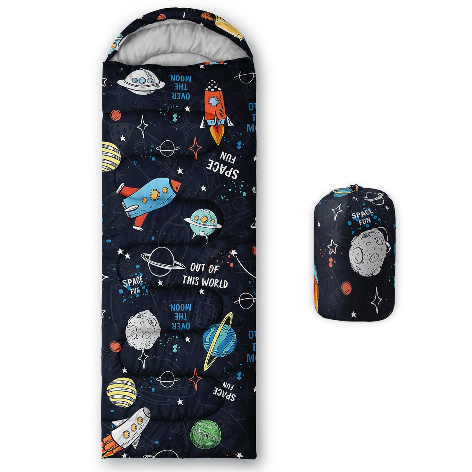 BSNTHO Camping Sleeping Bags 3 Season Warm Cool Weather Lightweight Waterproof Sleeping Bags for Adults Kids Traveling and