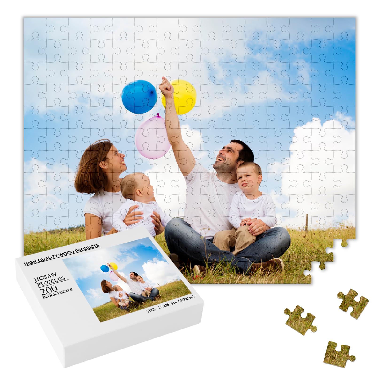 Puzzle Personalizzato con Foto – Puzzle Personalizzato HD – Idea Regalo Originale per Anniversario e Compleanno 24/100/200/300/500/1000/1500 Pezzi