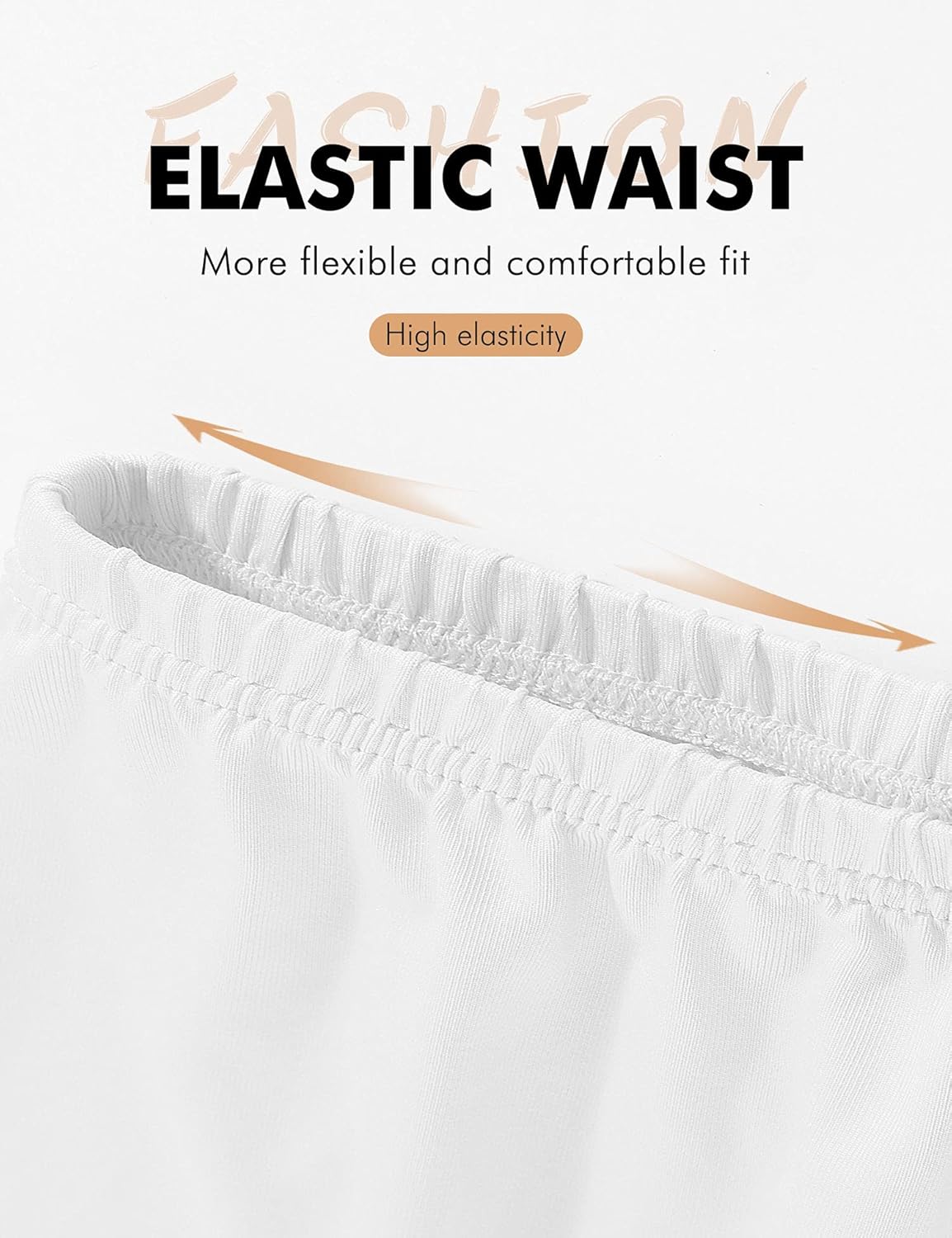 MANCYFIT Pettipant Half Slip for Women Bloomers 12-18" Inseam Wide Leg Lace Pajama Pants - Image 4