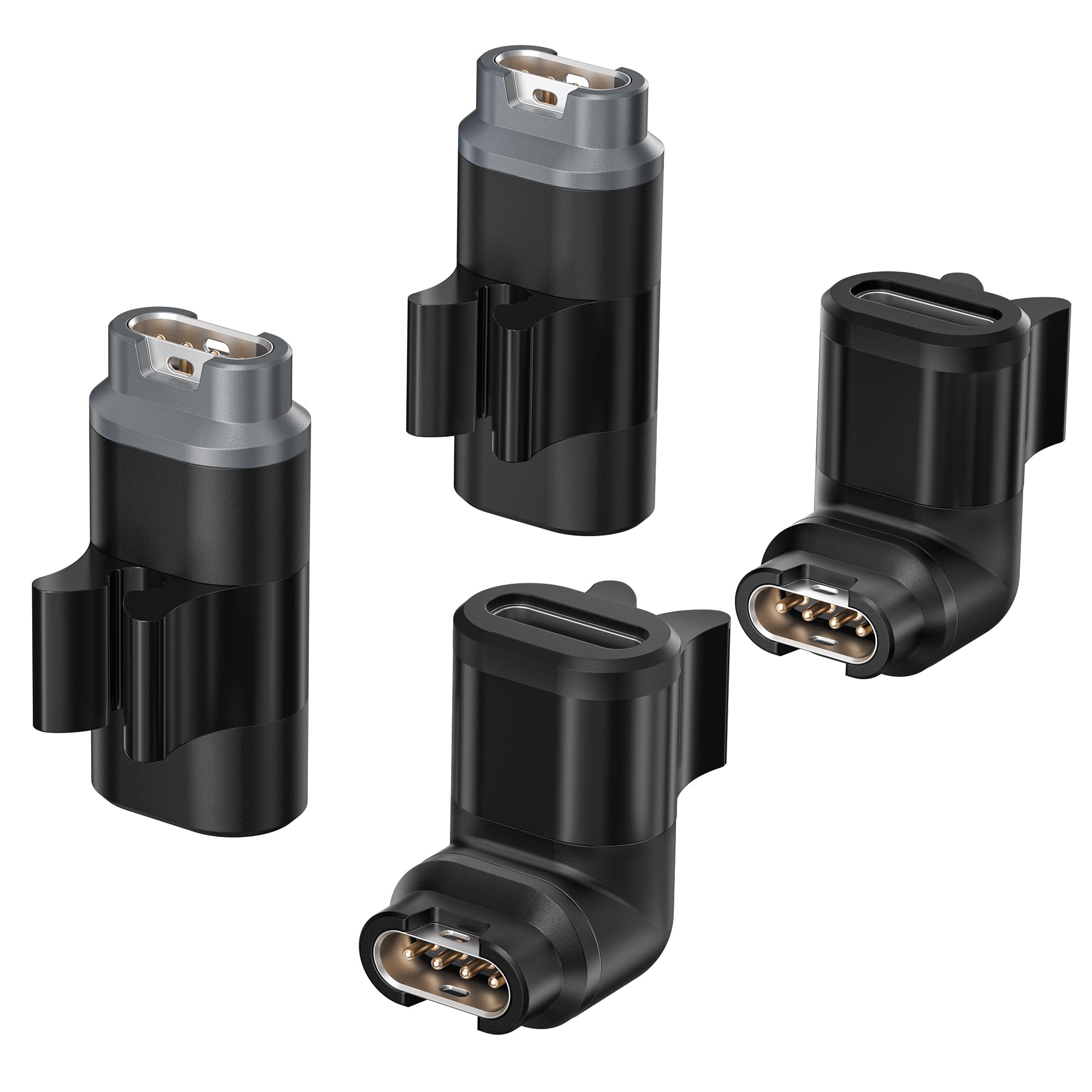 RUXELY USB C to Garmin Watch Charger Adapter with Clip 4 Pack | Type C Cable Charging Con…