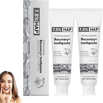 Holydeer Toothpaste, Holydeer 7.5% Nano Hydroxyapatite Toothpaste 2PC