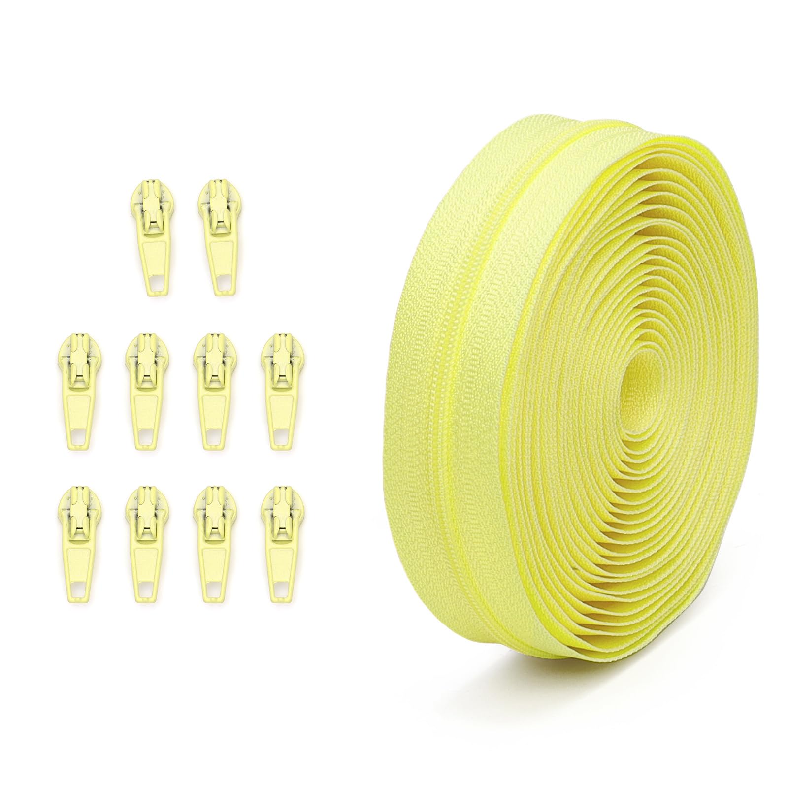 Zippers Repair Kits # 3 Nylon Coil Sewing Zippers Zips Pulls Sliders Sewing Supplies for Tailor Craft Bag