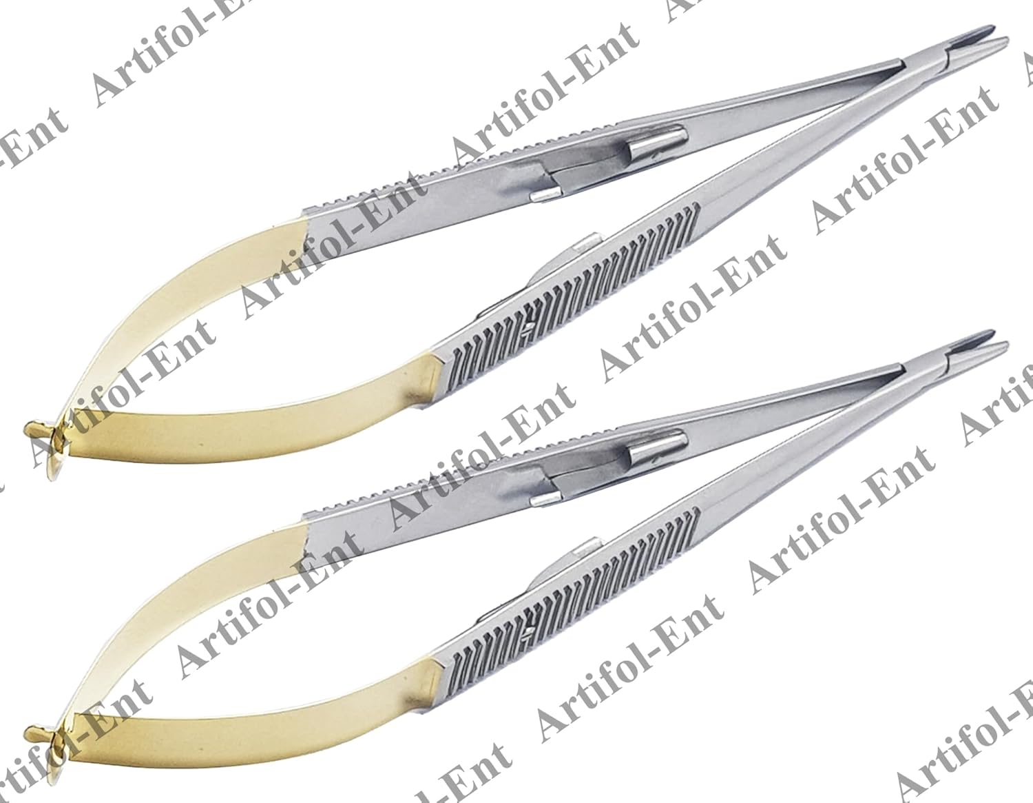 T/C Castroviejo Micro Needle Holder Straight 18 cm 7" TC Tungsten Carbide 2 Pcs