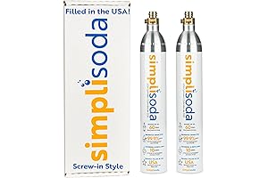 Screw-In Carbon Soda Stream Refill for Most Soda Maker Machine | Blue...
