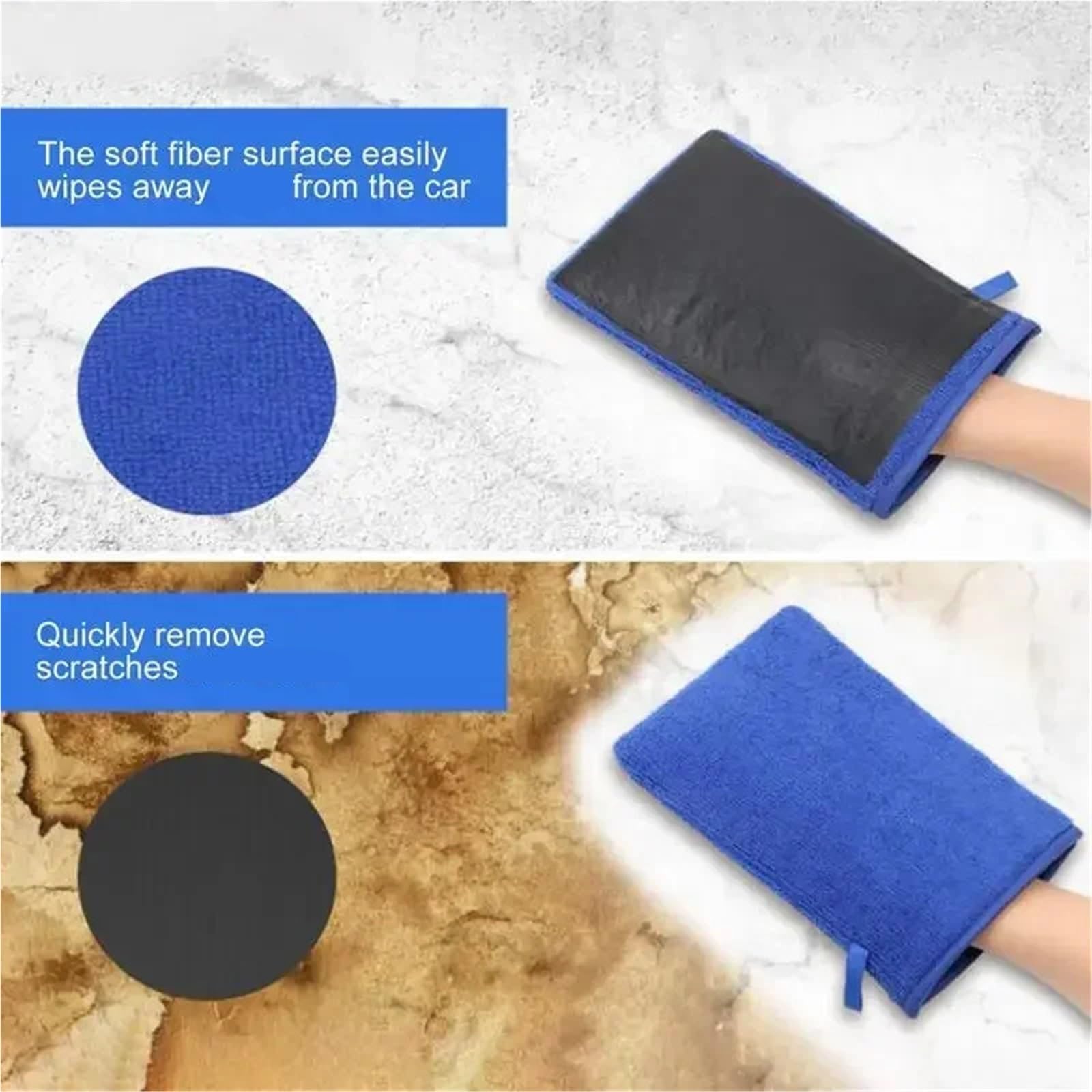2 Stück Design Clay Bar Mitt for Die Autowäsche
