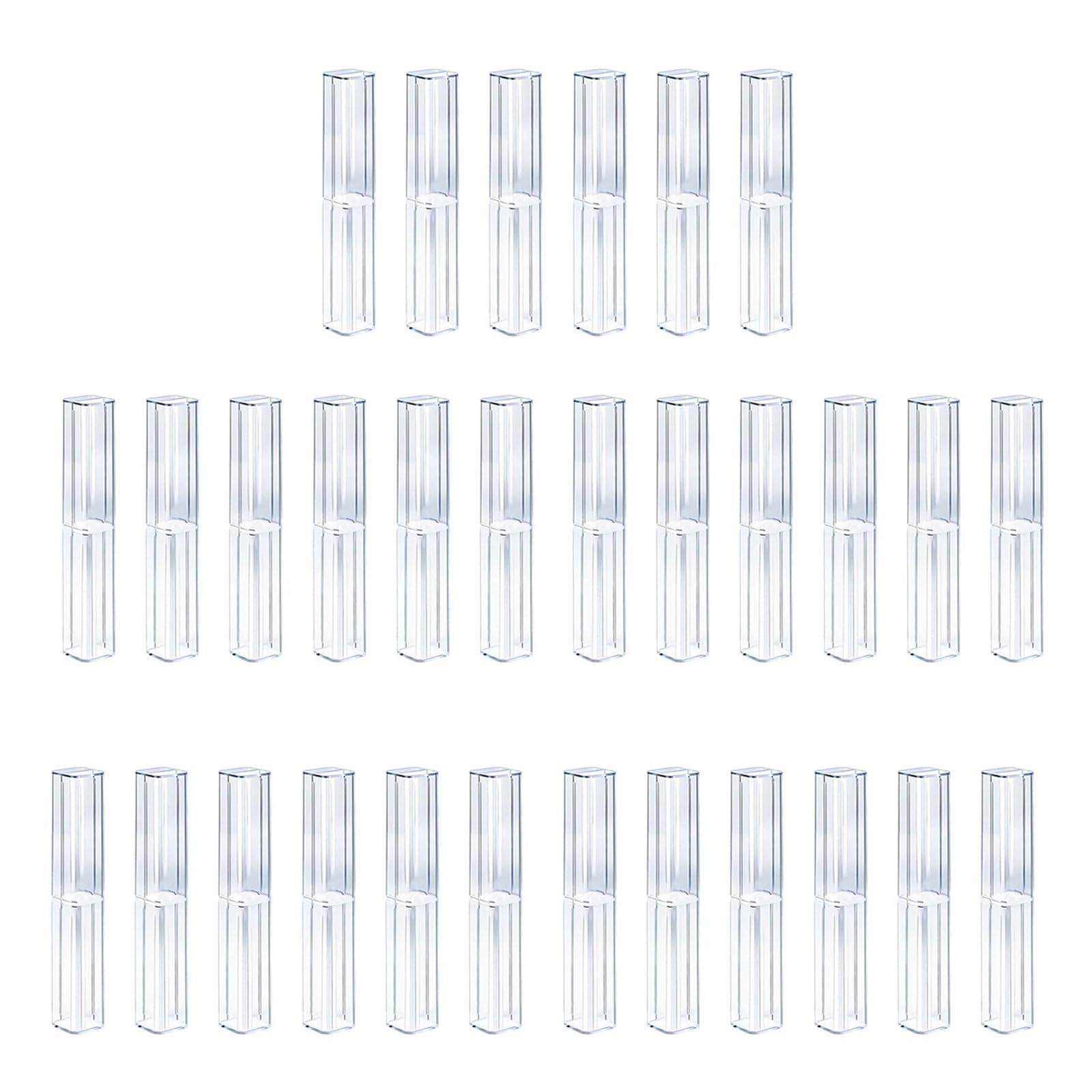 Msioytog Of 25 Clear Pen Collection Box Sturdy Easy to Clean Storage Solution Accessory for Small Items and Stationery Multipurpose Storage Container