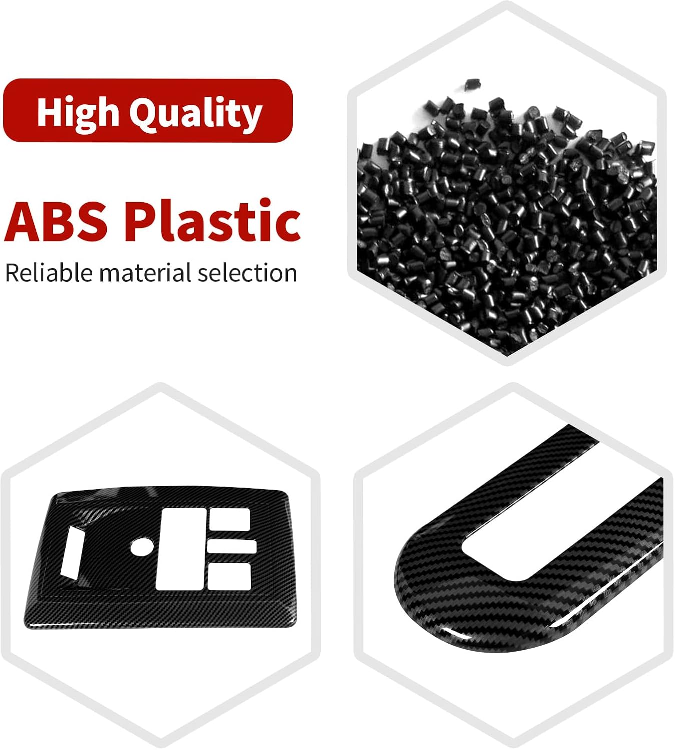 for RAM Overhead Console Dome Light Cover Trim for RAM 1500 2010-2015 Black Carbon Fiber Interior Accessories 2pcs