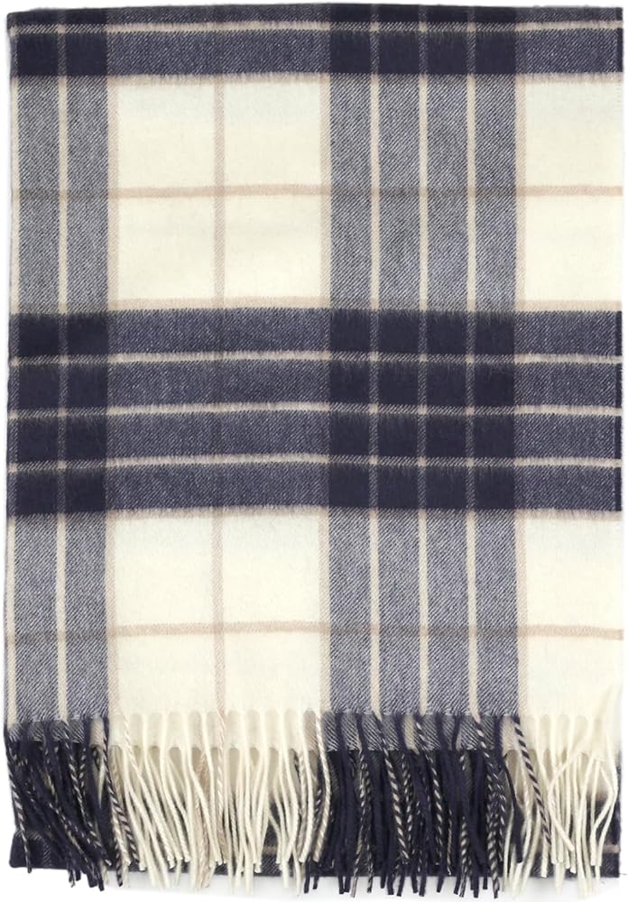 Amazon | [ジョンストンズ] マフラー カシミア 100% 無地 大判