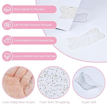Lash Lift Pads, 4 PCS Reusable Silicone Lash Lift Eyepatches