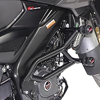 Vista 2 de GP Kompozit Protector de motor de protección contra choques negro compatible con Bajaj Pulsar NS200 2011-2021