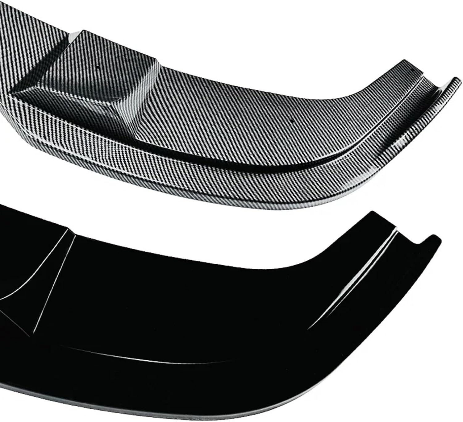Front Bumper Lip Compatible For BMW E60 E61 5 Series 525i 530i 540i 550i M Sport 2005 To 2010 Splitter Spoile Diffuser By ABS Body Kit Cover(Carbon Look)
