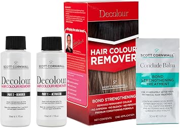 Scott Cornwall Decolour Hair Colour Remover For Dyed Hair Removes Unwanted Permanent Hair Colour