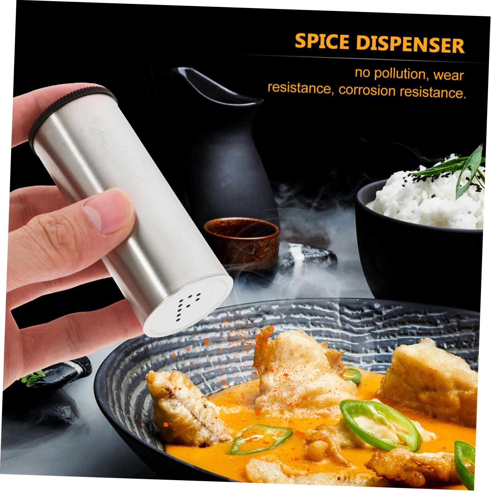 CIYODO Salt Pepper Shaker Set for Home Compact Spice Pepper Shakers Portable Spice Dispenser for Kitchen Decor Random