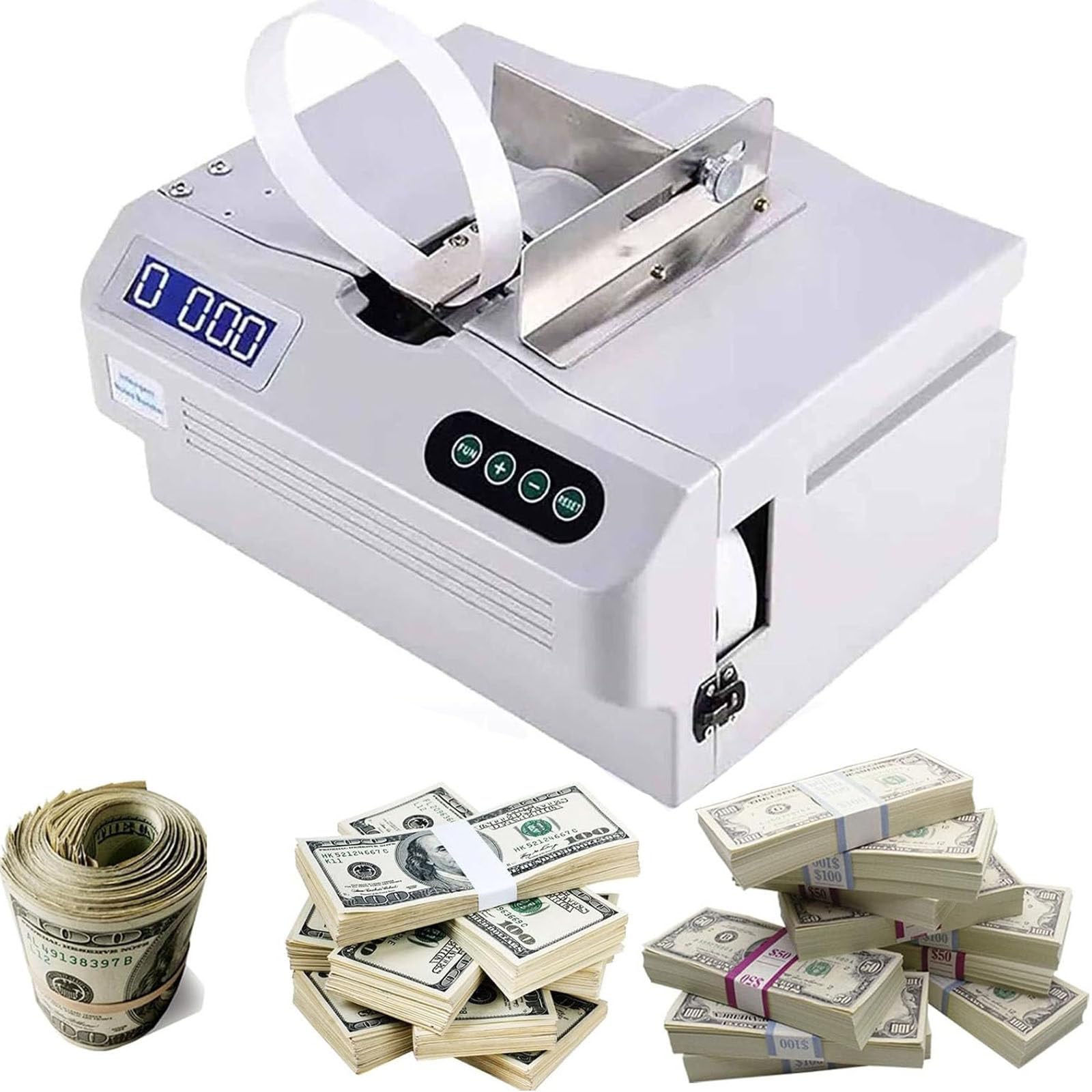 Macchina automatica per impacchettare banconote con schermo LCD - migliora l'efficienza di gestione dei contanti per professionisti e cassieri finanziari
