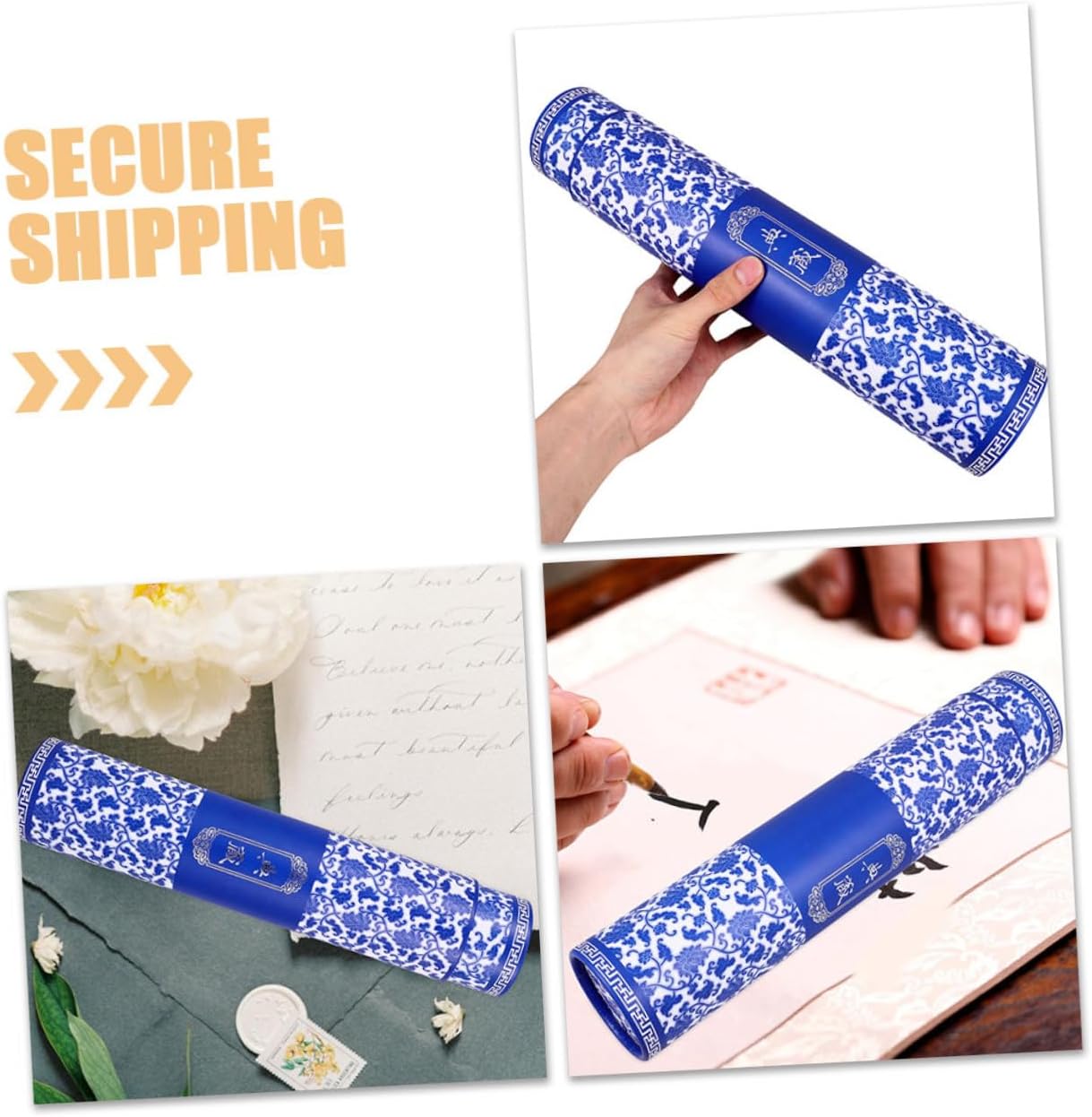 STOBOK 2pcs Adjustable Telescoping Mailing Tube for Artwork Storage and White Porcelain Design Flexible Document Transport for Safe Shipping and Protective Artwork Collection