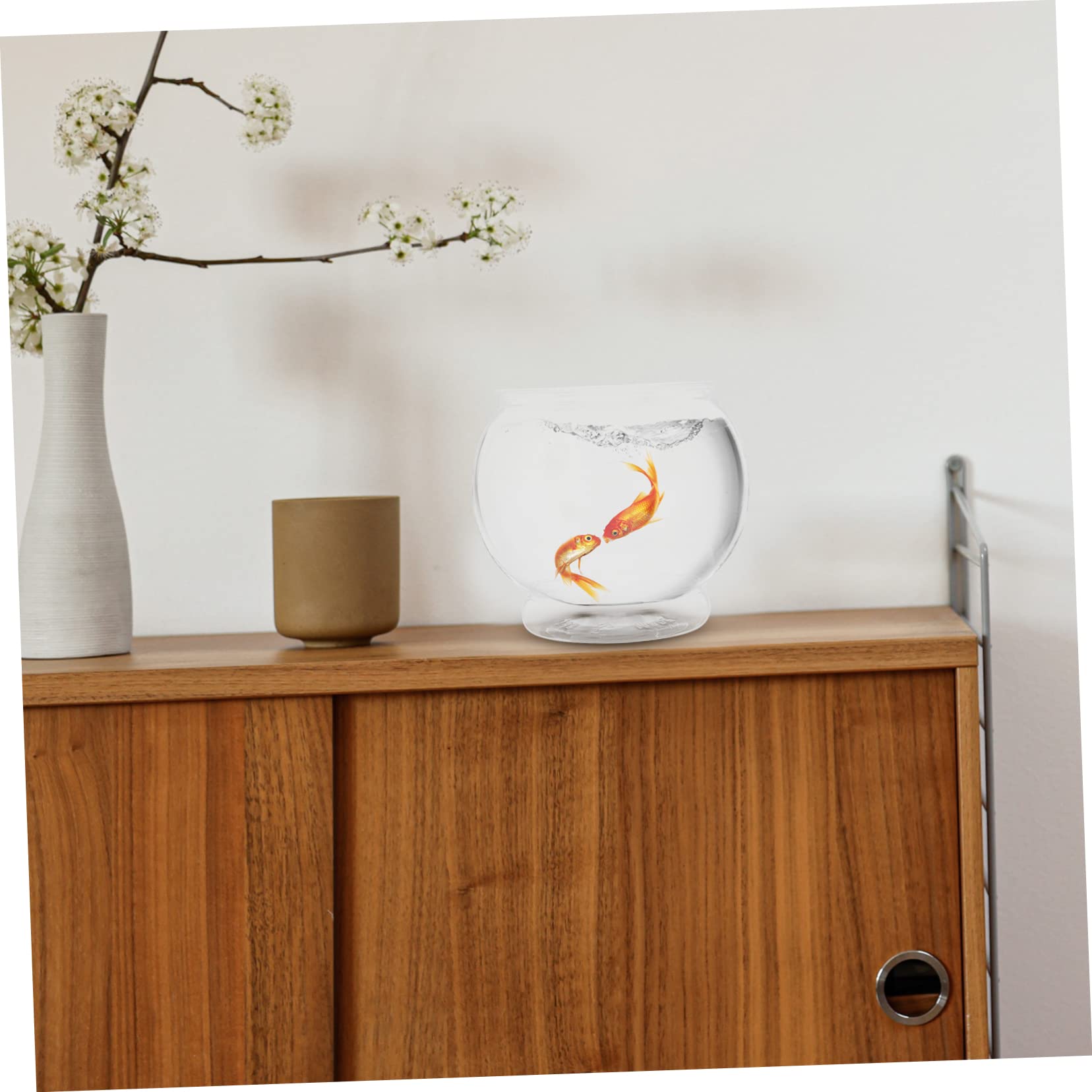 3 Stück Tisch Aquarium Fischglas aus Pet, Weihnachten Feier, Büro
