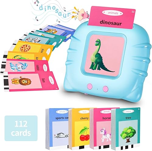 Juguetes para niños pequeños de 2 3 4 5 y 6 edades tarjetas flash parlantes juguetes educativos de aprendizaje para terapia del habla juguetes