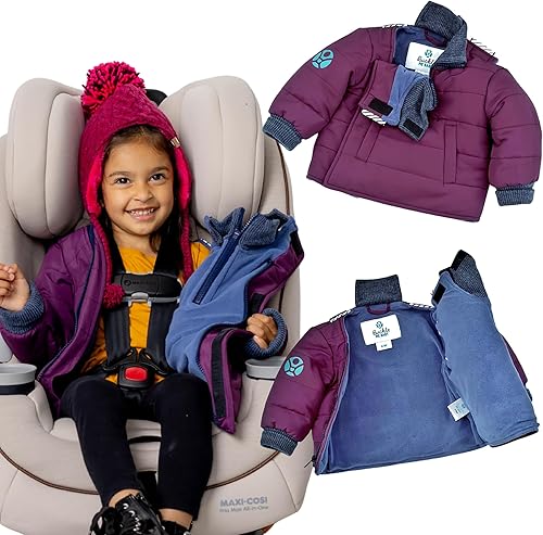 Buckle Me - Abrigo de invierno para bebé, chaqueta de asiento de automóvil Toastier para niños y niñas, destacada en Shark Tank de 6 meses a 6 años