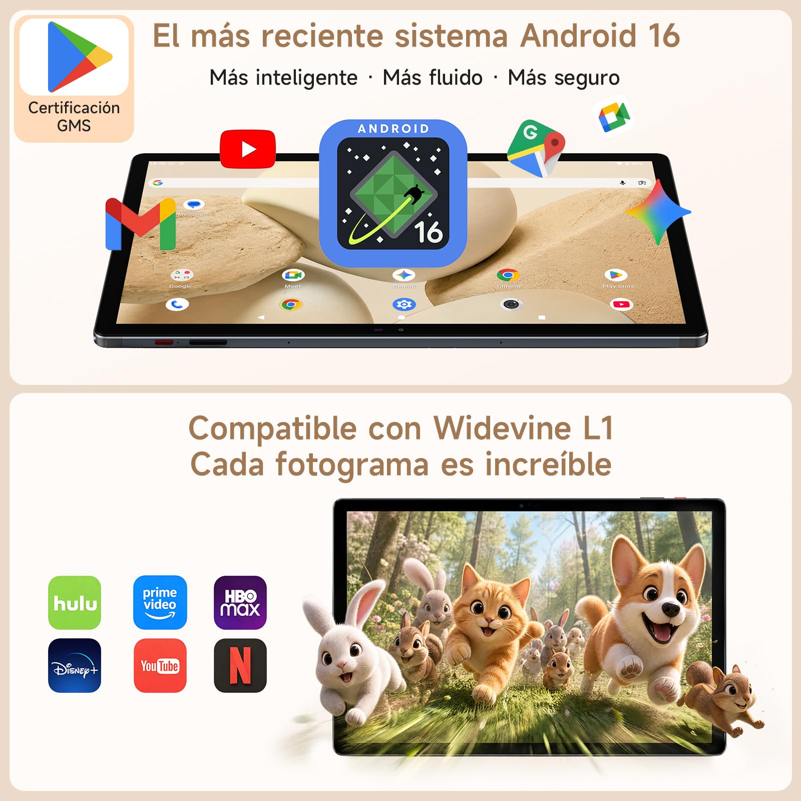 BMAX Tablet 13,3 Pulgadas con Lápiz Táctil, Android 16, 4G LTE, 28GB+128GB | Pantalla Mate Efecto Papel, Lápiz Táctil, 1920×1200 IPS, 12000mAh, Octa-Core, GMS, Widevine L1, Gemini AI, WiFi 5