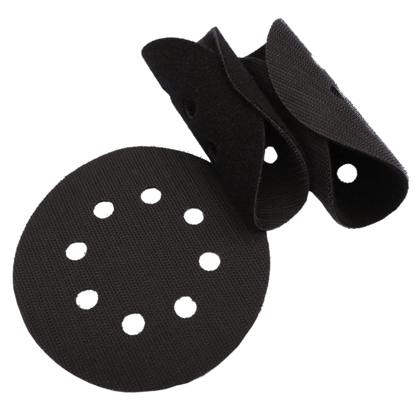 3 Pc 5 Pouces 8 Trous Crochet Et Boucle Noir Interface Pad Protection Disque Accessoires Pour Outils Électriques