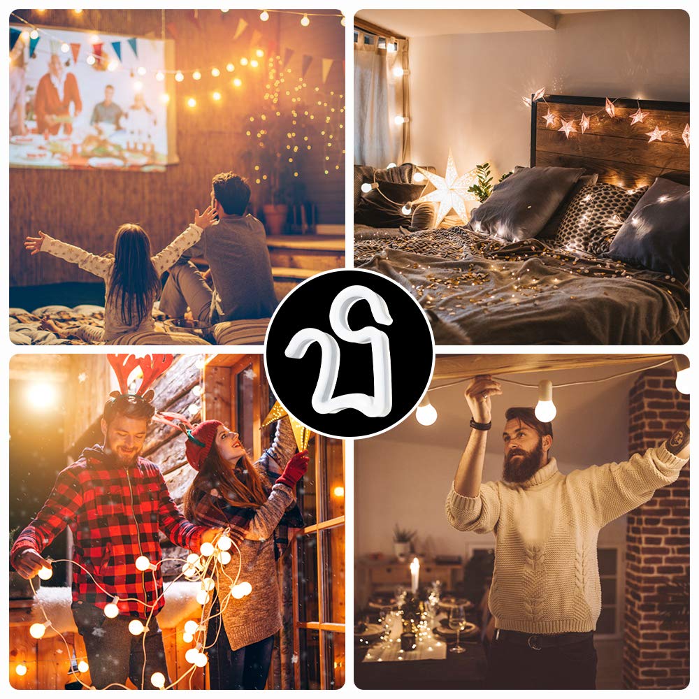 150 Stück S Haken Kunststoff - Dachrinnenhalter Für Lichterketten Outdoor