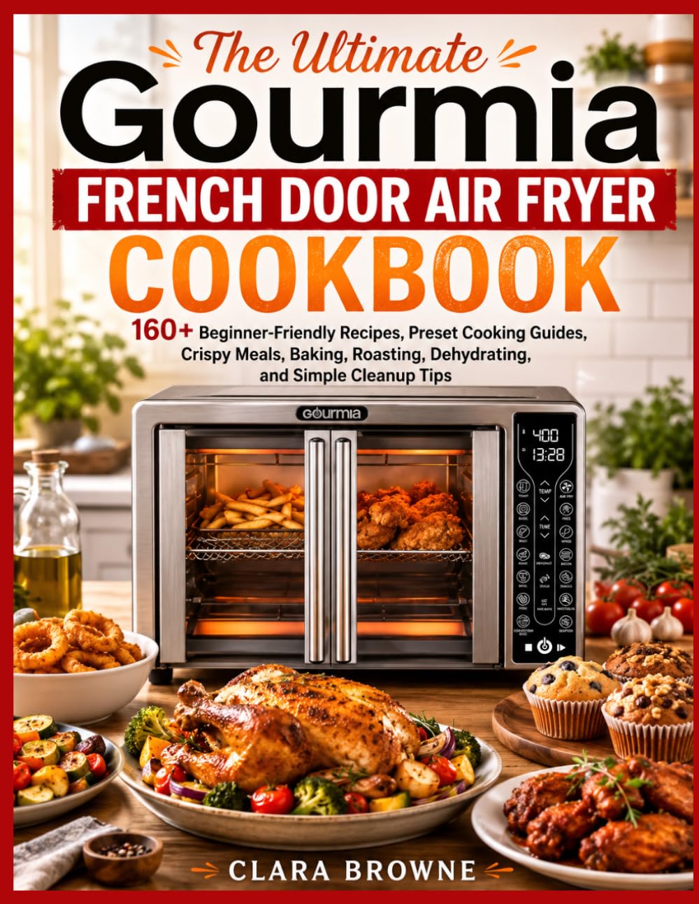 The Ultimate Gourmia French Door Air Fryer Cookbook: 160+ Beginner-Friendly Recipes, Preset Cooking Guides, Crispy Meals, Baking, Roasting, Dehydrating, and Simple Cleanup Tips
