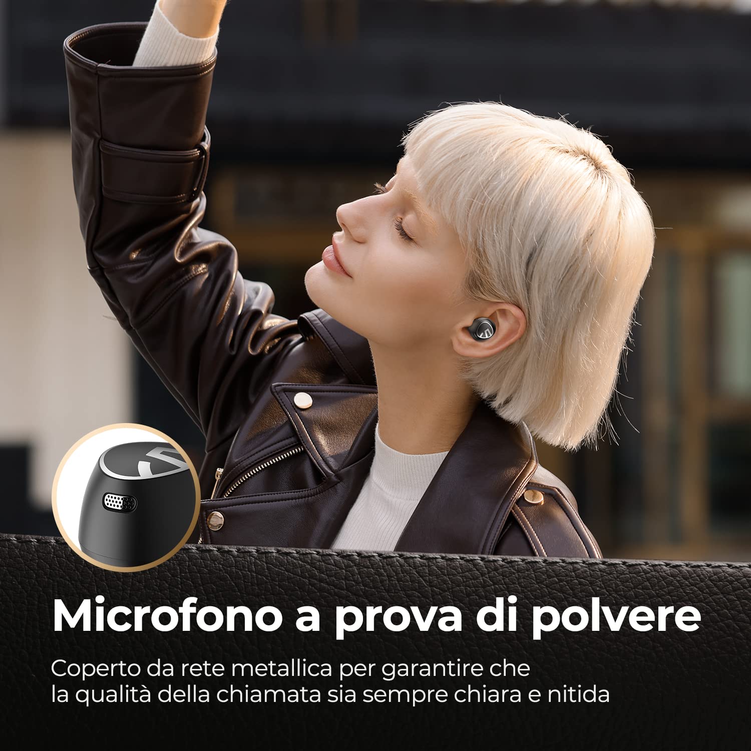 SoundPEATS Free2 Classic Bluetooth 5.1 Auricolari senza fili con 30 ore di riproduzione IPX5 Impermeabile per Sport Stereo Auricolari in-ear Microfono incorporato per Chiamate Chiare, Nero