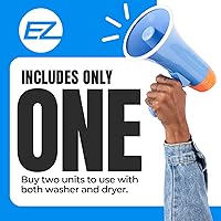 Vista 7 de Washer and Dryer Pedestal with Pullout-Shelf - 28" W, 10" H, Black Steel Universal Fit with Major Brands Laundry Pedestal with Drain Pan & Hose