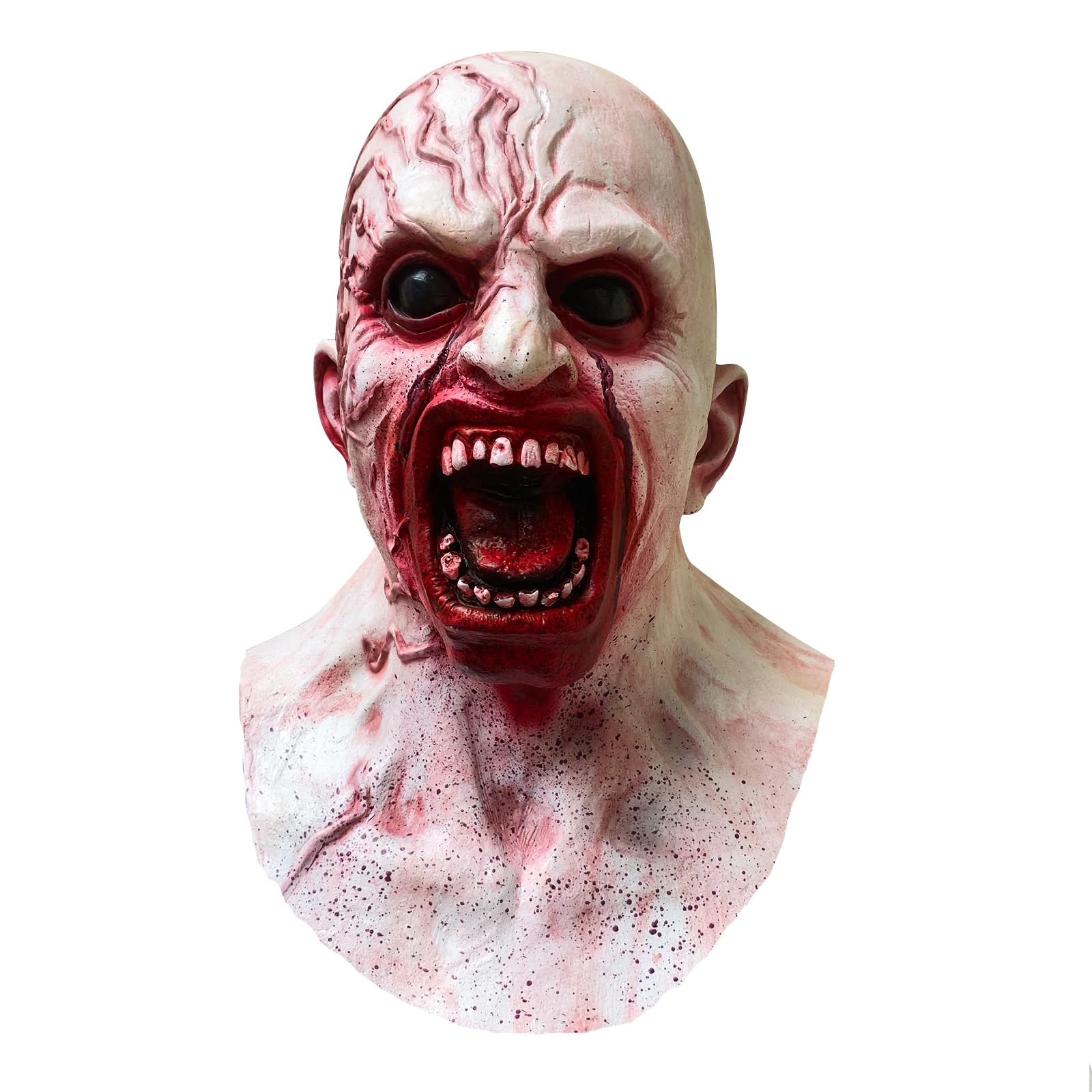 Horror Zombie Mask Realistic Monster Walking Dead Mask Cosplay Props Adult