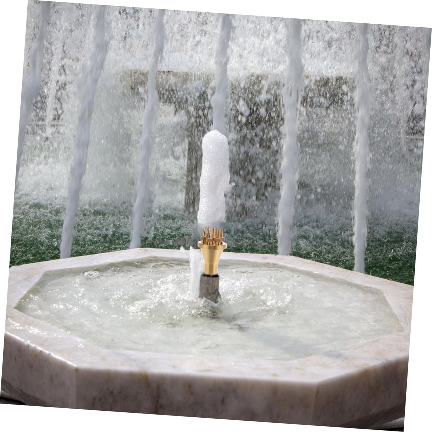 Fountain Nozzle Small Fountain Pump Water Pump Outdoor Hose Nozzle Ponds Shower Hose Feature Sprinklers Pet Garden Hose Solar Powered Water Fountains Pool Brass