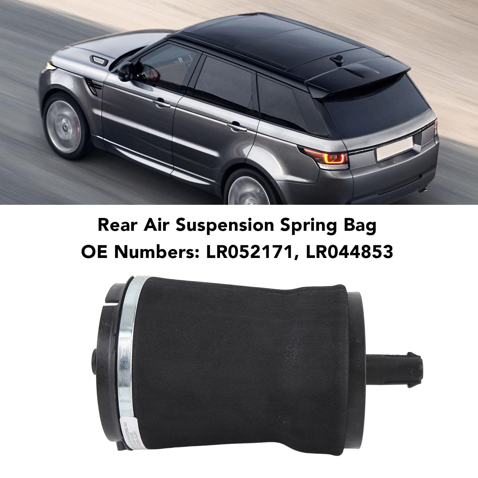 Torba na sprężynę tylnego zawieszenia pneumatycznego LR052171 / LR044853 dla 5 L462 / Sport L494, Wymiana poduszki tylnej poduszki pneumatycznej pochłaniającej wibracje