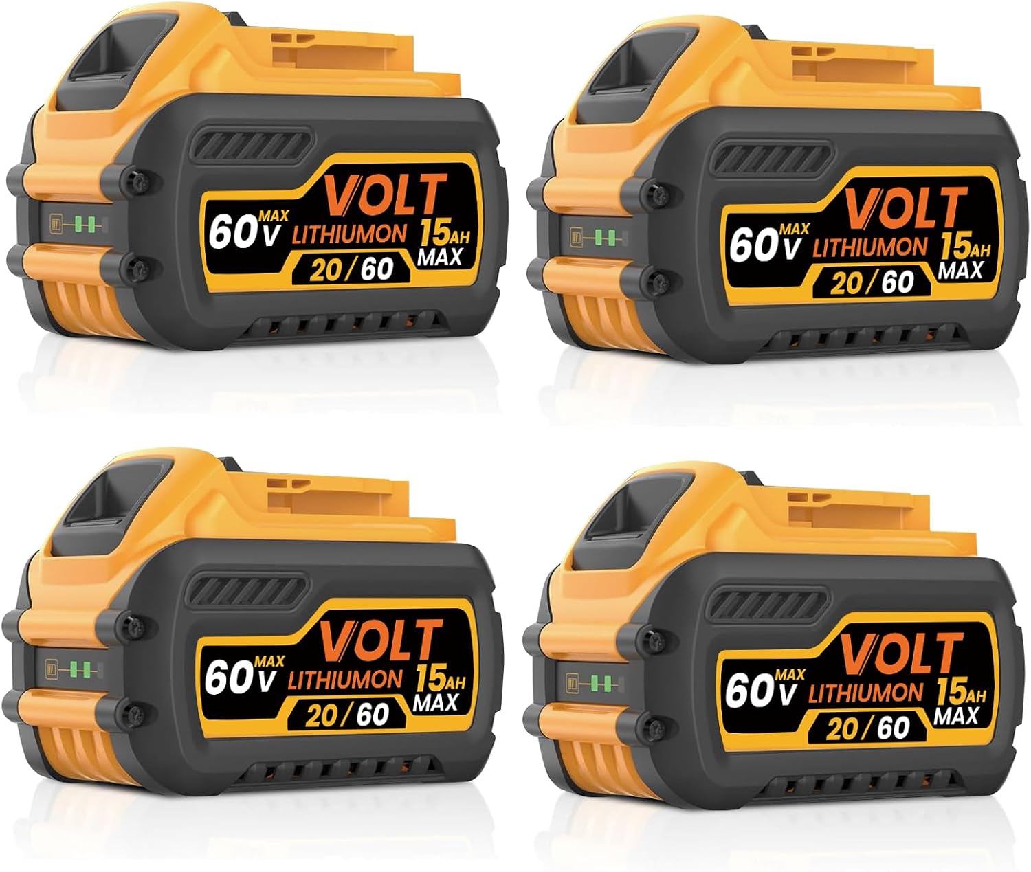 Plus DCB609 15Ah Battery Replacement for Dewalt Volt 20V/60V Max Lithium Ion Batteries 60 Volt DCB609 DCB615 DCB612 DCB606 Compatible with DeWalt 20V/60V Power Tools
