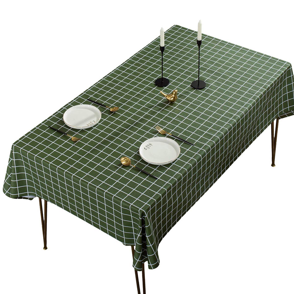 Nappe rectangle imperméable anti tache pour protéger la table des enfants