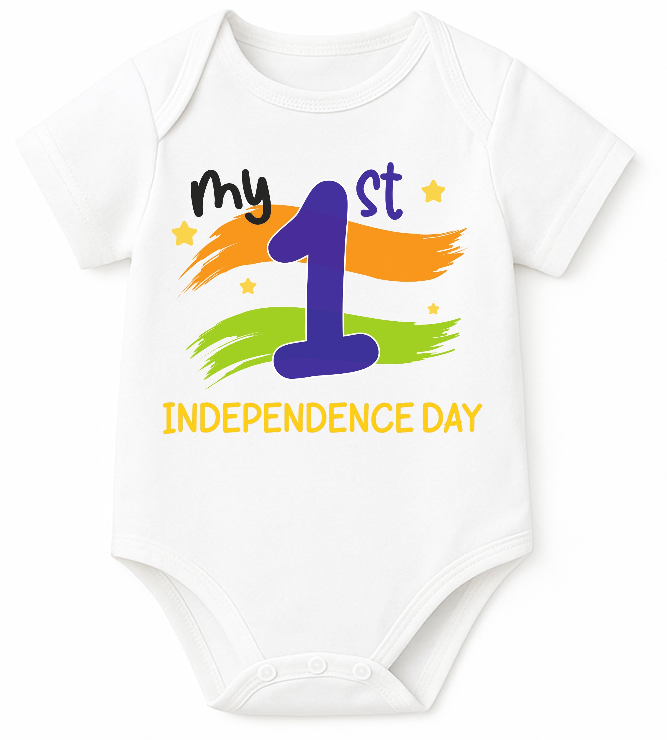 lillypupp My First Independence Day Cotton Romper,Unisex Kids Half Sleeve White Romper, 0-12 Months, Infant Cloth for Boys & Girls.-picture-13