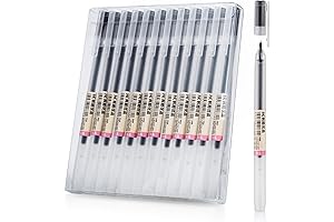 Premium Black Gel Pens, Extra Fine Point. The Ultimate Writing Companion for...