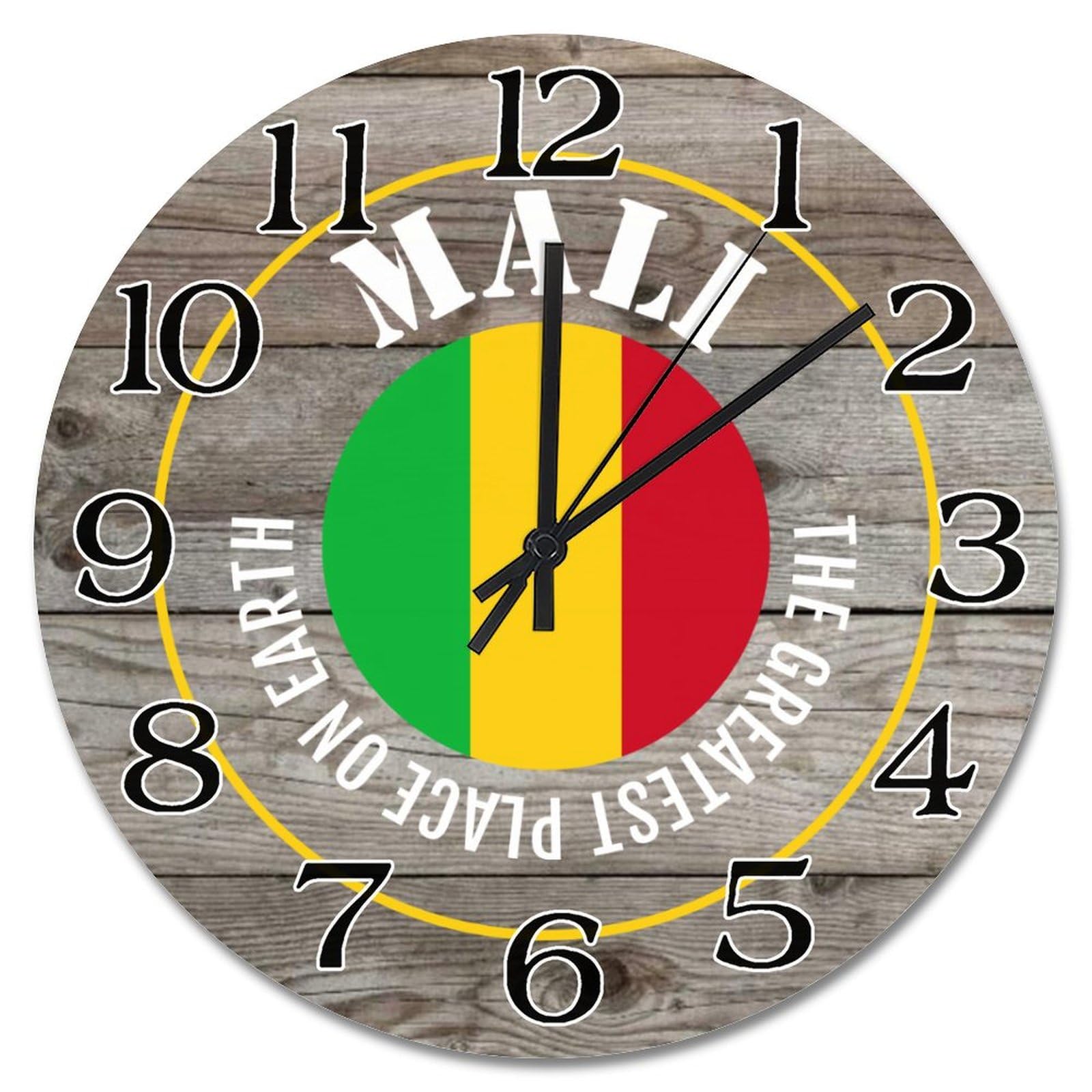 Horloge murale Mali cadeau pour ami étranger et souvenir nostalgique de qualité