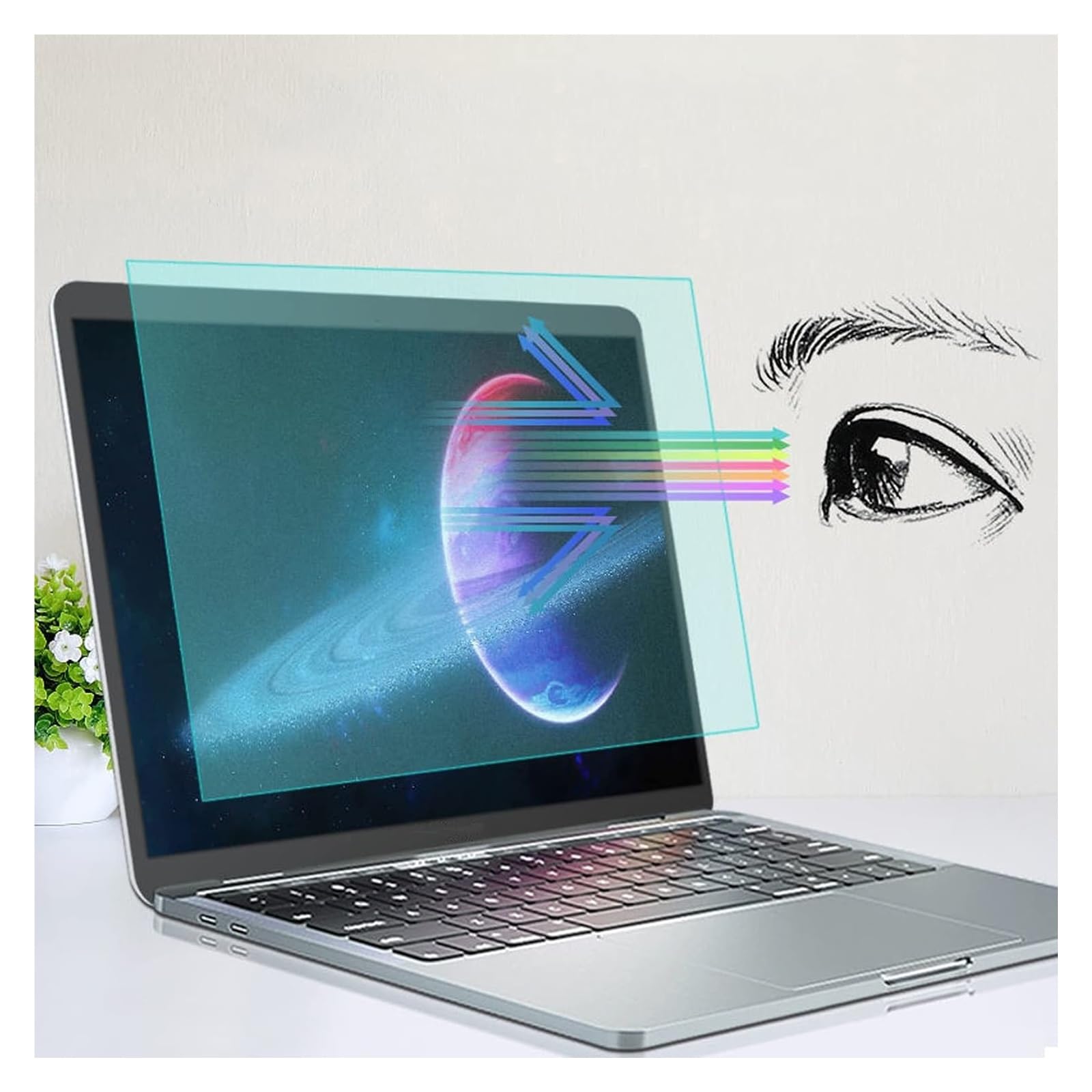 Matte Displayschutzfolien für Laptops, Rundes Display oder mattglänzendes Blaulicht in mehreren Größen(15.6,Inch/16:10)