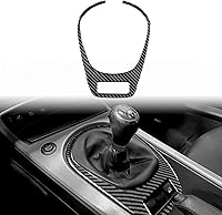 Vista 1 de Fibra de carbono, compatible con accesorios BMW, marco de panel de engranajes de consola central, cubierta de perilla de palanca de cambios, caja
