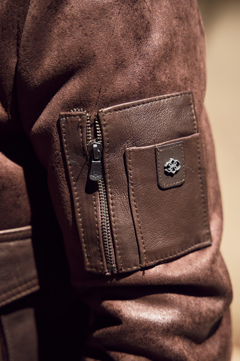 BARONE Giacca invernale in pelle e alcantara, giubbotto invernale uomo aviatore style shearling, bomber in pelle MADE IN ITALY
