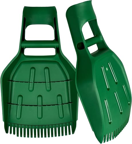 Leaf Scoops 2 Pack - Rake Grabber Claw Hand Tools