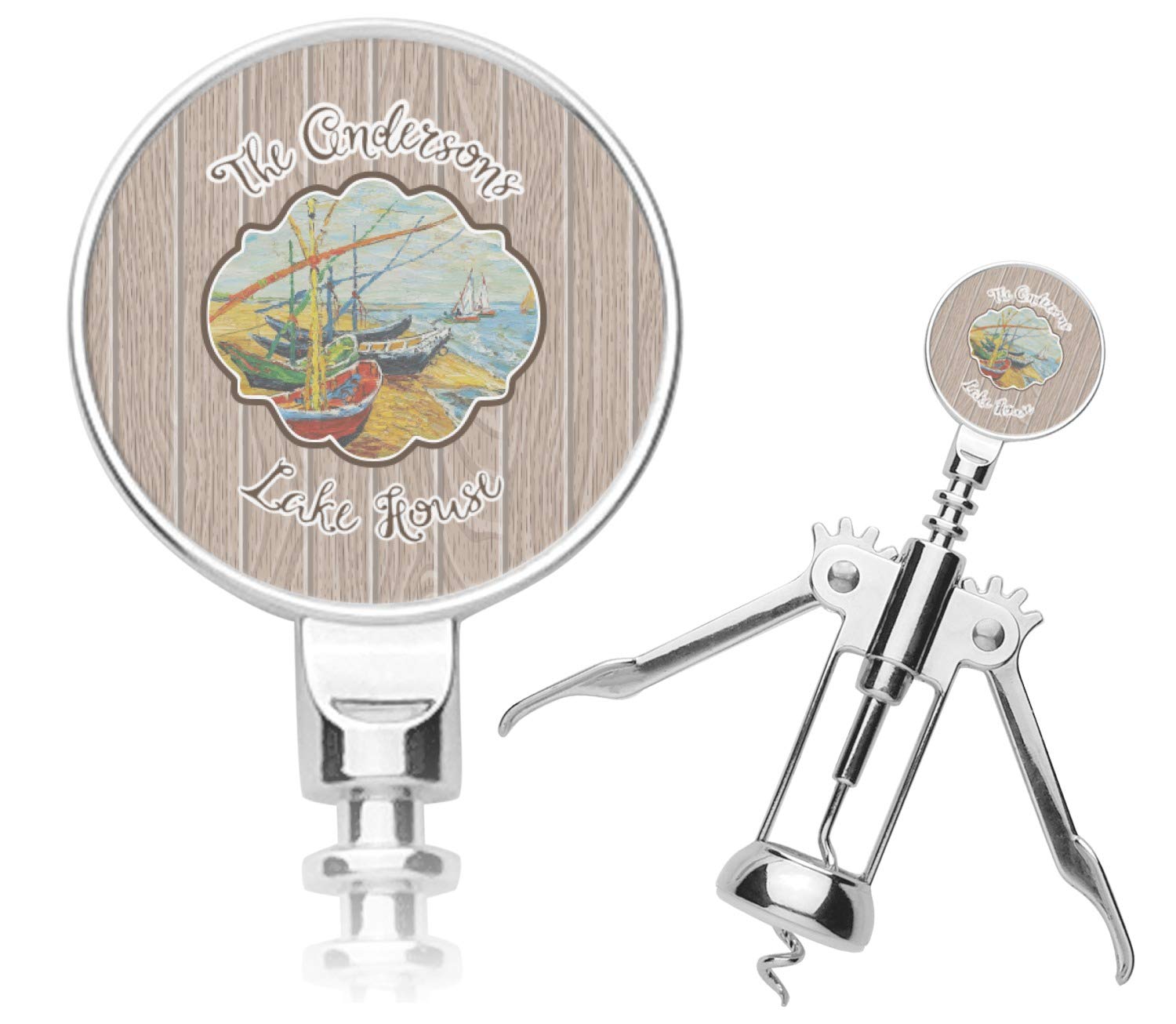 Personalized Lake House Corkscrew