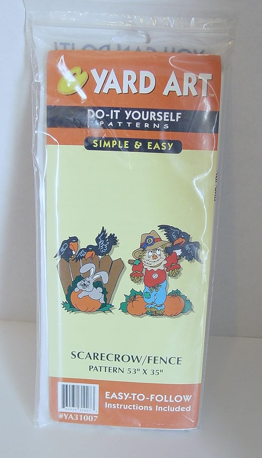 Yard Art Do It Yourself Halloween Scarecrow / Fence Pattern