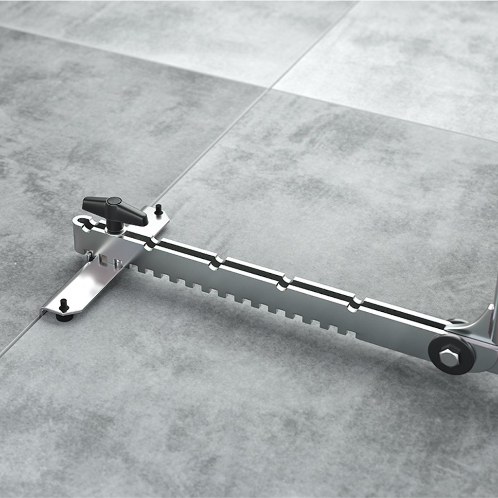 LANGFIT® Fliesenheber - Rückenfreundlich durch extra langen Griff - 30 bis 62cm - Für schmale Fugen ab 3mm - Schonend für Rücken und Hüfte - Made in Germany - MS-FH2062L