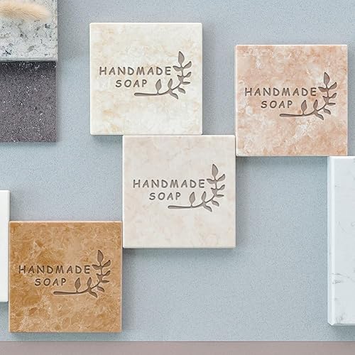 Miniatura 6 de PH PandaHall Sellos de jabón de hojas, sello de jabón en relieve con mango de jabón, sello de impresión con asa, sello acrílico personalizado para