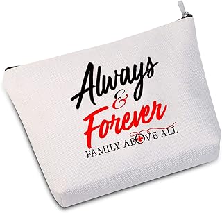 Always and Forever Family Above All Makeup Bag The Originals Inspired Gift The Vampire D Fans Gift TV Shows Inspired Gift (Always and Forever white)