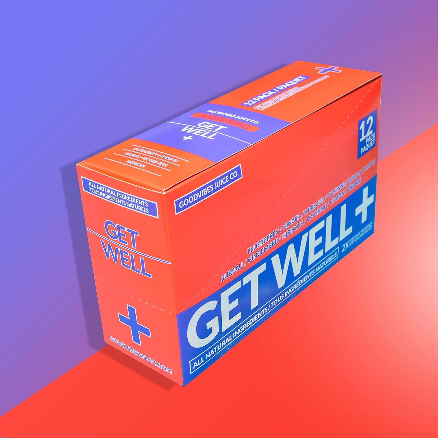 GOODVIBES JUICE CO. Get Well Shot, 12x50mL