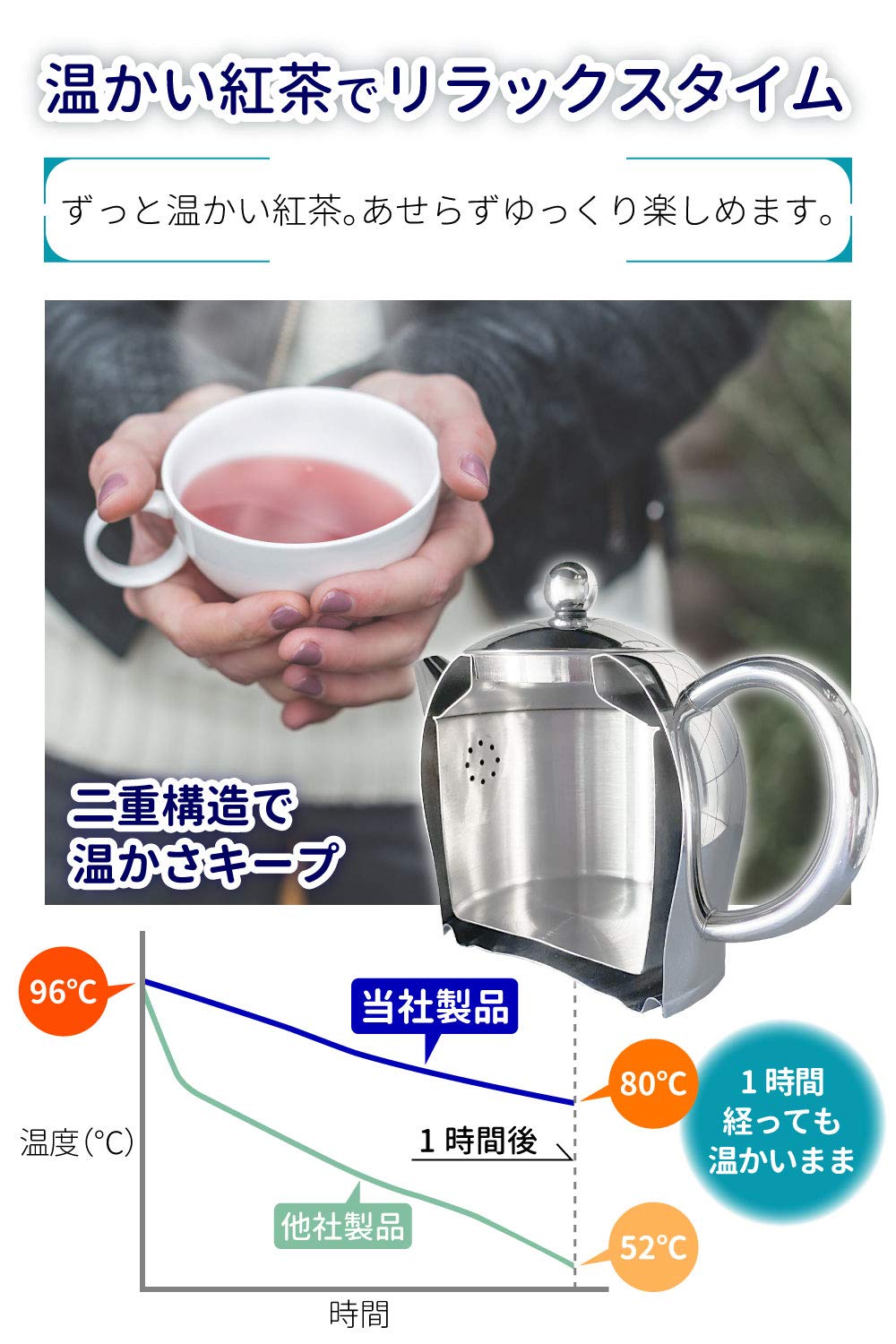 Amazon | Bredemeijer（ブリードマイヤー） ステンレス ティーポット 